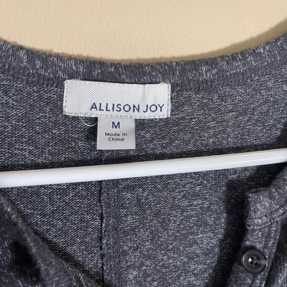 Allison Joy Gray Henley Long sleeve M - Picture 2 of 3
